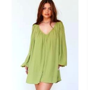 PRINCESS POLLY Khloe Romper in Lime Green - Size 2